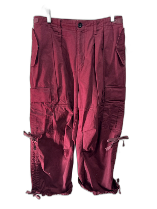 Undercover AS IS Size Est XL Red Solid Cargo Pocket Men's Pants Red / Est XL