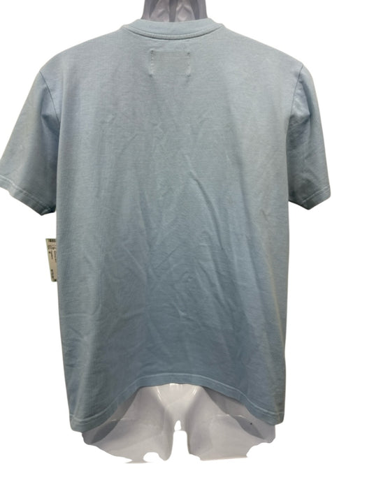 Casablanca Size M Light blue Cotton Solid T shirt Crew Men's Short Sleeve Light blue / M