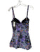 Shore Shapes Size 12 Black & Multi Nylon Blend Floral One Piece Dress Swimsuit Black & Multi / 12