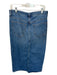 Madewell Size 27 Med Dark Wash Cotton Blend High Waist Slit Maxi Denim Skirt Med Dark Wash / 27