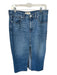 Madewell Size 27 Med Dark Wash Cotton Blend High Waist Slit Maxi Denim Skirt Med Dark Wash / 27