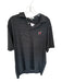 Peter Millar Size L Black & Gray Polyester UGA Striped Golf Men's Polo Black & Gray / L