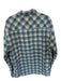 Howler Bros. Size L Blue & Tan Nylon Blend Checkered Button Down Men's Shirt Blue & Tan / L