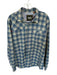 Howler Bros. Size L Blue & Tan Nylon Blend Checkered Button Down Men's Shirt Blue & Tan / L