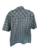 Howler Bros. Size L Gray & Blue Nylon Blend Plaid Snap Buttons Men's Shirt Gray & Blue / L