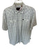 Howler Bros. Size L White & Blue Nylon Blend Plaid Snap Buttons Men's Shirt White & Blue / L