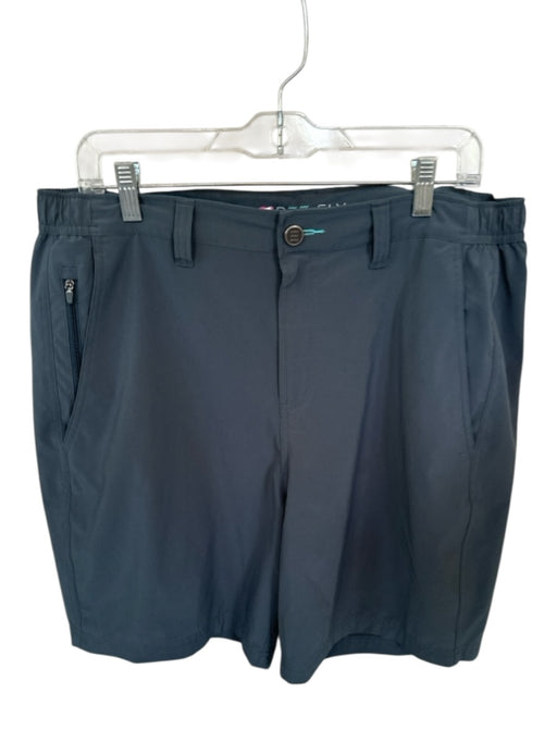Free Fly Size XL Slate Blue Polyester Blend Solid Athletic Men's Shorts Slate Blue / XL