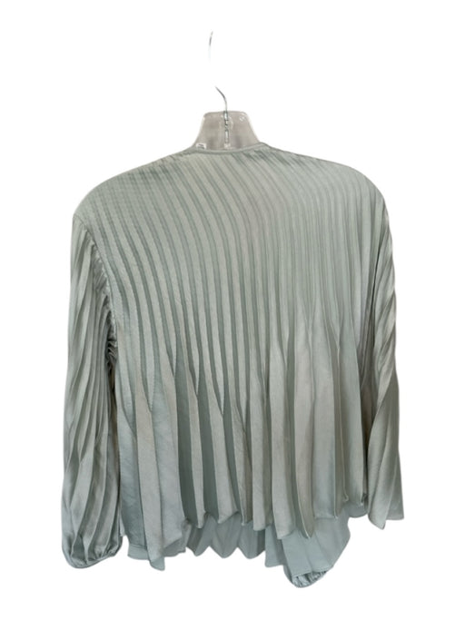Vince Size S Sage green Polyester Long Sleeve Acordian Pleated Top Sage green / S