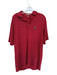Peach State Pride Size L Red & White Polyester UGA Striped Golf Men's Polo Red & White / L