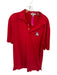 Peter Millar Size L Red & Black Polyester UGA Golf Men's Polo Red & Black / L