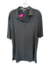 Peter Millar Size L Gray & Yellow Polyester College Logo Golf Men's Polo Gray & Yellow / L