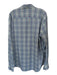 Peter Millar Size L Blue & Red Polyester Blend Plaid Button Down Men's Shirt Blue & Red / L