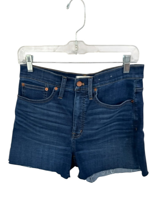 Madewell Size 28 Dark Wash Cotton Blend High Waist Cut Off Shorts Dark Wash / 28