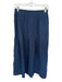 Nation Size M Navy Cotton Elastic Waist Crinkle Midi Skirt Navy / M
