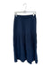 Nation Size M Navy Cotton Elastic Waist Crinkle Midi Skirt Navy / M