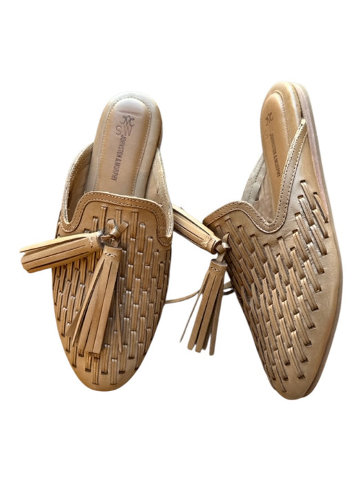 Johnston & Murphy Shoe Size 8.5 Tan Leather Woven Tassels Mules Tan / 8.5