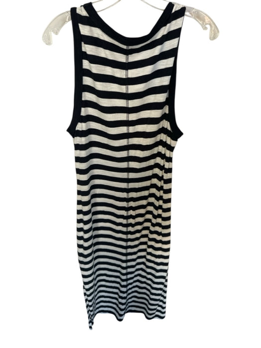 Sanctuary Size M Black & White Cotton Sleeveless Striped Maxi Dress Black & White / M
