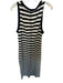 Sanctuary Size M Black & White Cotton Sleeveless Striped Maxi Dress Black & White / M