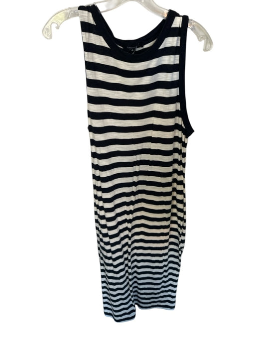 Sanctuary Size M Black & White Cotton Sleeveless Striped Maxi Dress Black & White / M