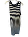 Sanctuary Size M Black & White Cotton Sleeveless Striped Maxi Dress Black & White / M