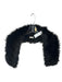 J. Crew Black Faux Fur scarf Black / One Size