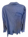 Veronica Beard Size 6 Blue & White Cotton Long Sleeve Striped Peplum Top Blue & White / 6