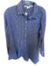 Veronica Beard Size 6 Blue & White Cotton Long Sleeve Striped Peplum Top Blue & White / 6