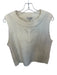 Madewell Size S Cream Acrylic Blend Cap Sleeve Chunky Knit Sweater Cream / S