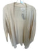 Sezane Size XS Cream Wool Blend Cable Knit Long Sleeve Open Front Sweater Cream / XS