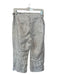 Emerson Fry Size M Gray & White Linen High Waist Striped Pants Gray & White / M