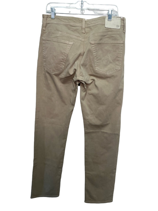 AG Size 34 Beige Cotton Blend Solid Khakis Men's Pants 34