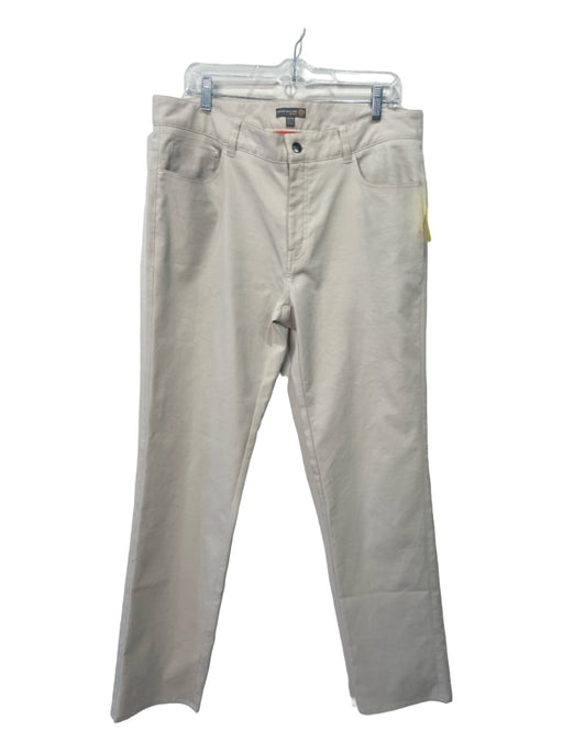Peter Millar Size 35 Light Beige Synthetic Solid Khakis Men's Pants 35