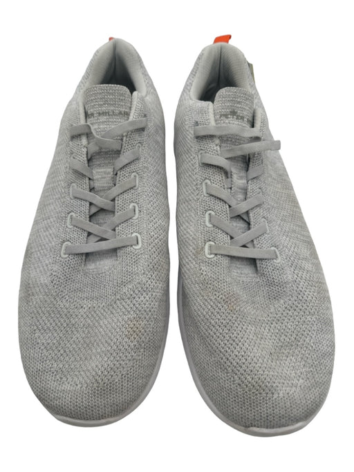 Peter Millar Shoe Size 14 Light Gray & White Synthetic Solid Sneaker Men's Shoes 14