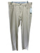 Peter Millar Size 35 Light Beige Cotton Solid Zip Fly Men's Pants Light Beige / 35