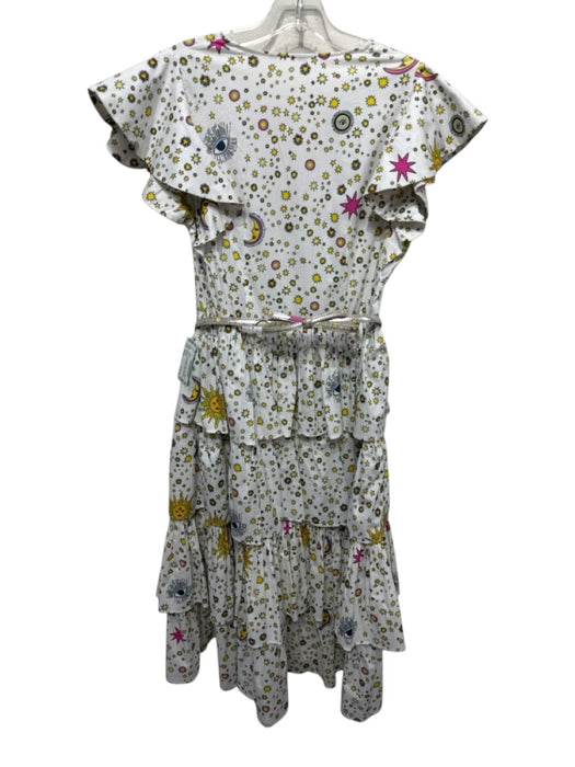 Celia B Size Small Yellow, Pink, White Cotton Blend Cap Sleeve Sun & Stars Dress Yellow, Pink, White / Small
