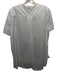 Harshman Size Small White Cotton Short Sleeve Button Front Collar Top White / Small