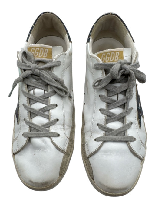 Golden Goose Shoe Size 40 White, Black, Multi Leather Upper Round Toe Sneakers White, Black, Multi / 40