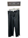 Zara Size 10 Black Vegan Leather High Waist Wide Leg Pants Black / 10