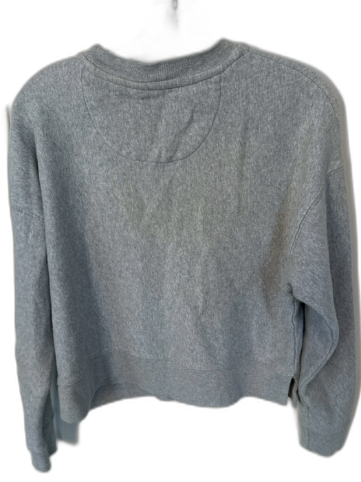 Zadig & Voltaire Size XS Gray & Silver Cotton Embroidered Beaded Sweatshirt Gray & Silver / XS