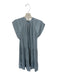 Zadig & Voltaire Size S Slate Blue Polyester Flutter Sleeves V Neck Dress Slate Blue / S
