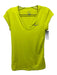Nike Size S Neon Yellow & White Polyester V Neck Cap Sleeve Tennis Skirt Set Neon Yellow & White / S