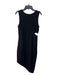 Donna Mizani Size Medium Black Rayon Blend Sleeveless Cut Out Midi Dress Black / Medium