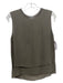 Vince Size XS Hunter Green Chiffon Layerable Ribbed Neck Tank Top Hunter Green / XS