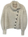 Ulla Johnson Size M Cream Alpaca Blend Chunky Knit Buttons Long Sleeve Sweater Cream / M