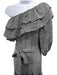 Lisa Marie Fernandez Size 3 Black & White Linen & Polyamide One Shoulder Dress Black & White / 3