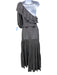 Lisa Marie Fernandez Size 3 Black & White Linen & Polyamide One Shoulder Dress Black & White / 3