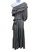Lisa Marie Fernandez Size 3 Black & White Linen & Polyamide One Shoulder Dress Black & White / 3