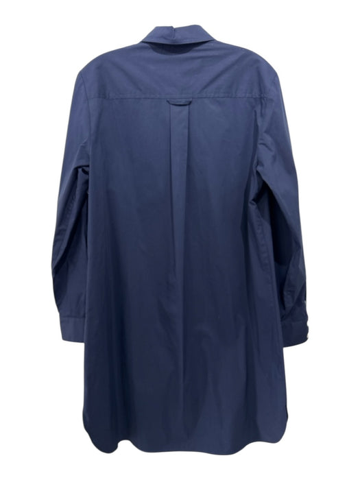 Finley Size M Navy Cotton & Polyester Long Sleeve Button Up & Collar Dress Navy / M