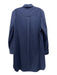 Finley Size M Navy Cotton & Polyester Long Sleeve Button Up & Collar Dress Navy / M