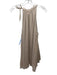 Elie Tahari Size Large Dusty Rose Silk Blend Sleeveless Gold Bead Neck Tie Top Dusty Rose / Large